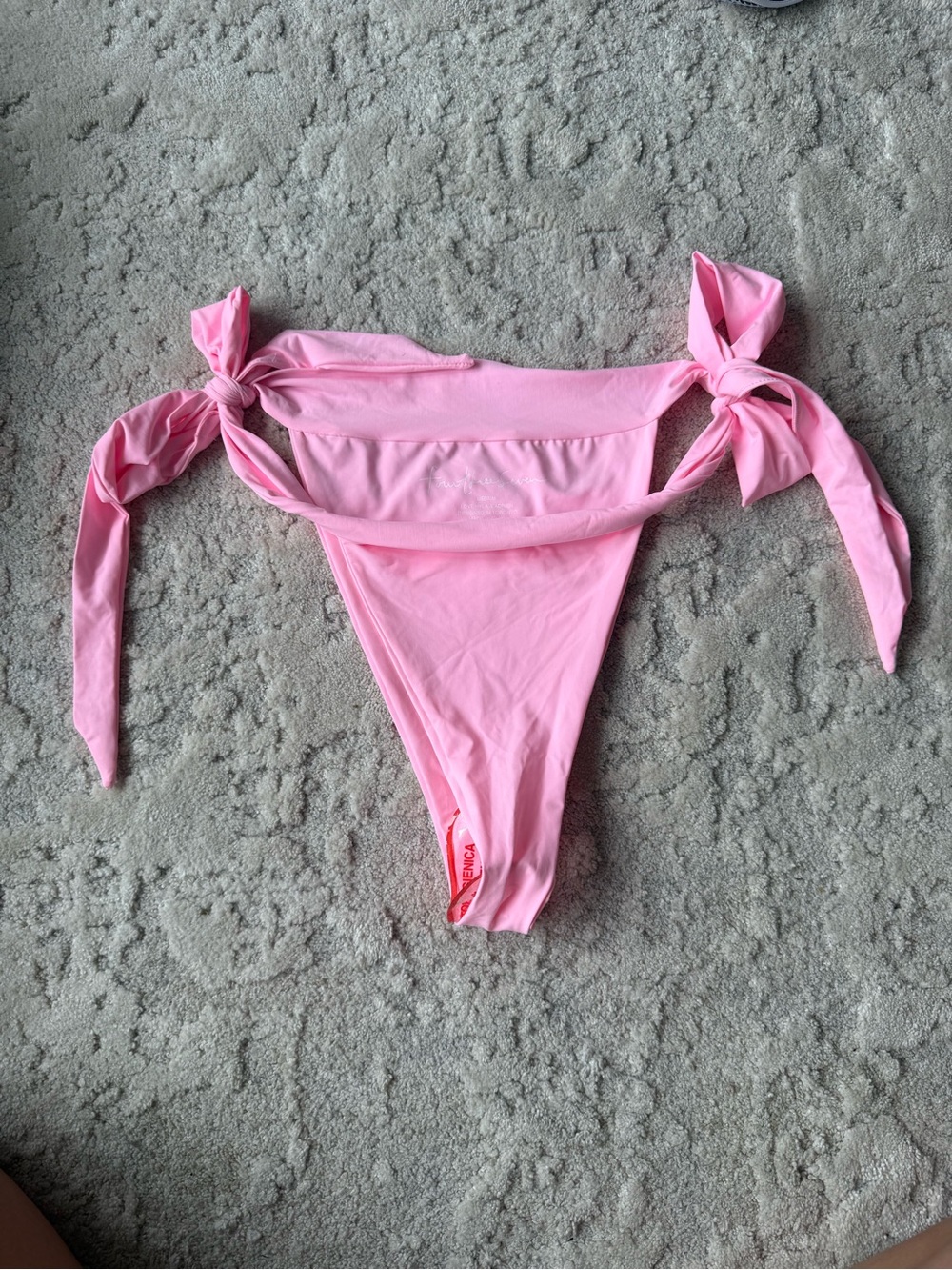 Pink Tie-Side Bikini Bottom - Women's Swimwear